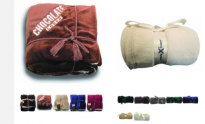 These lambs wool blankets come in many different colours. They can be embroidered with your design, so when family and friends are at home on the couch watching a movie around Christmas... They see your logo and think of you... How do you think that changes your future with this customer?