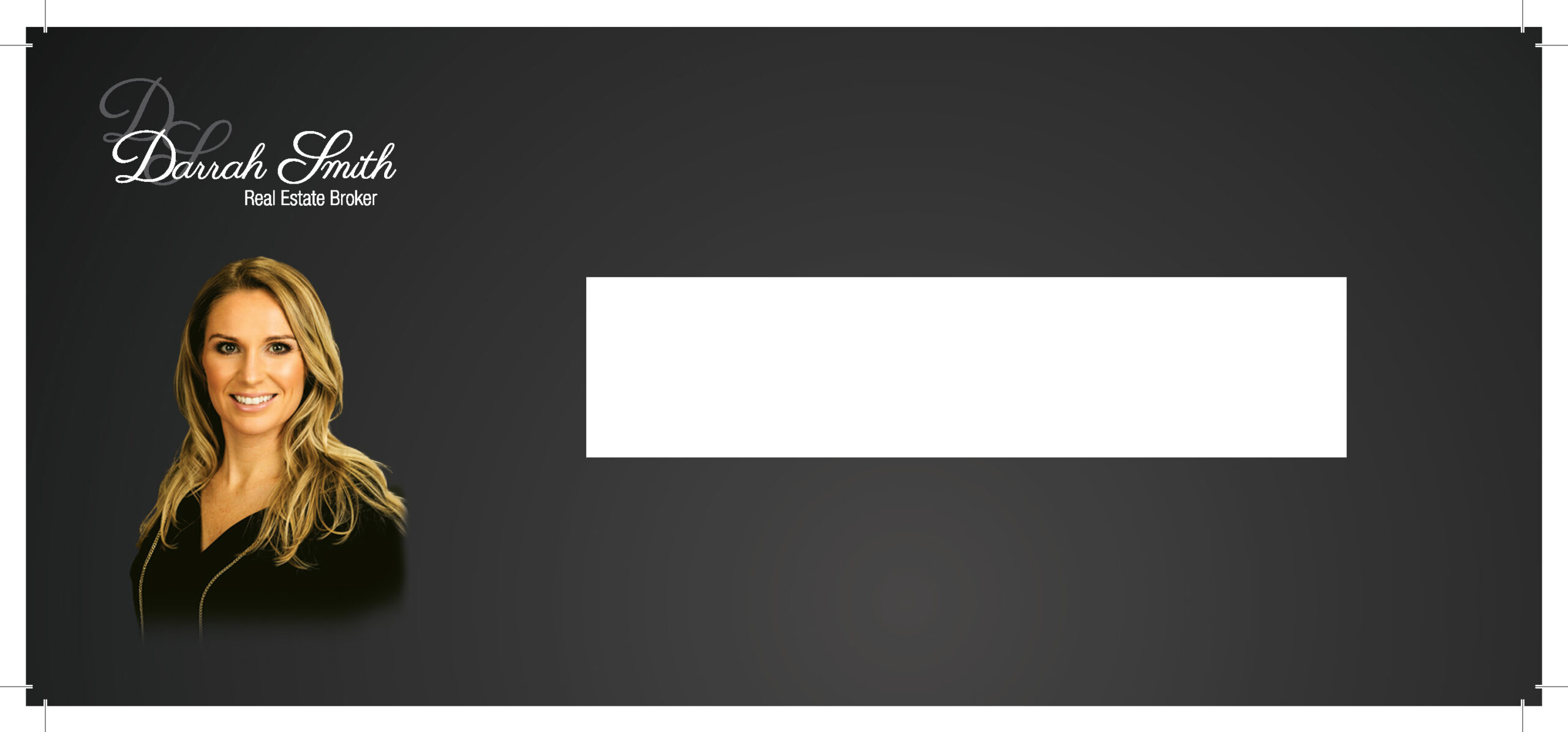 Custom envelope with bleed.