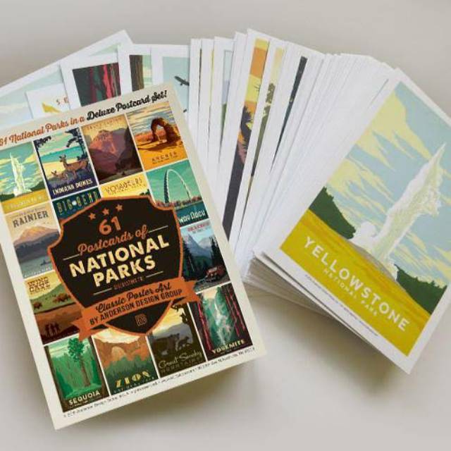 national parks postcards