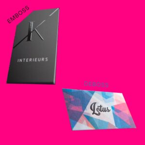 embossing vs debossing